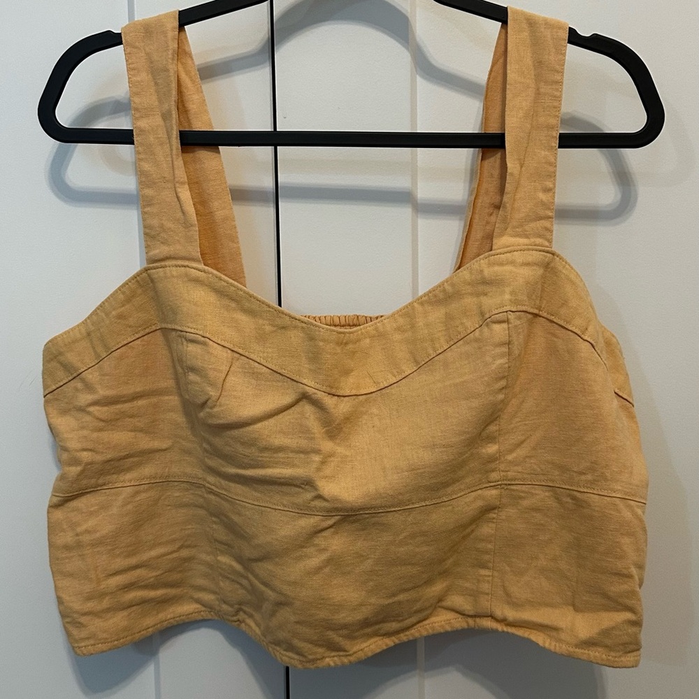 Abercrombie Linen Cropped Tank | Size XL